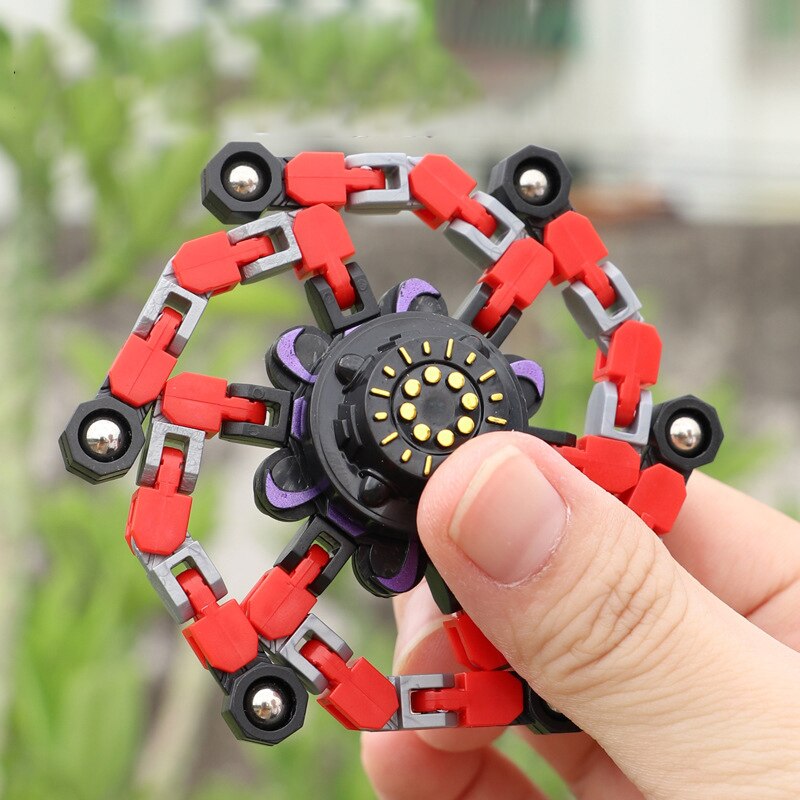 Deformed Fidget Spinner Chain Toys For Children Antistress Hand Spinner Toys Ventilation Adult Stress Relief Fidget Sensory Gyro Gift