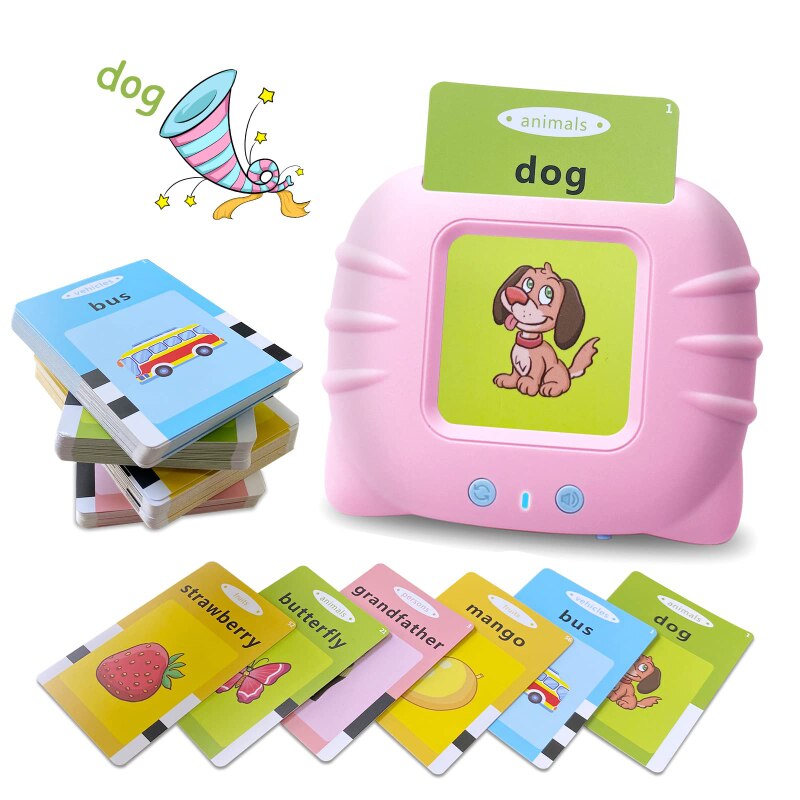 224 Word Language Learning Flash Cards Reader - Early Childhood Education Toys for Toddlers, Speech Therapy and Preschool Education for Kids