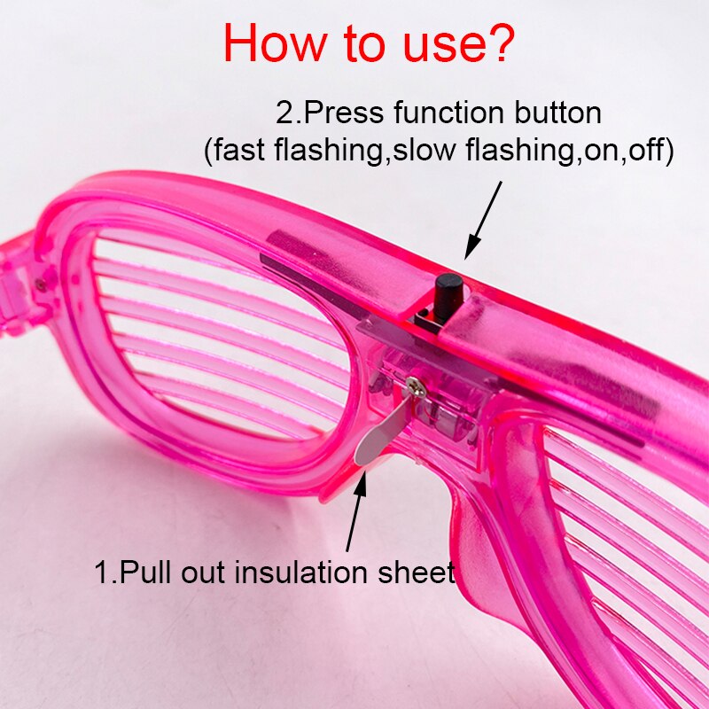 1PC Glow in the Dark LED Glasses Party Favor Light Up Neon Glowing Glasses for Kids Adults Halloween Party Supplies Photo Props