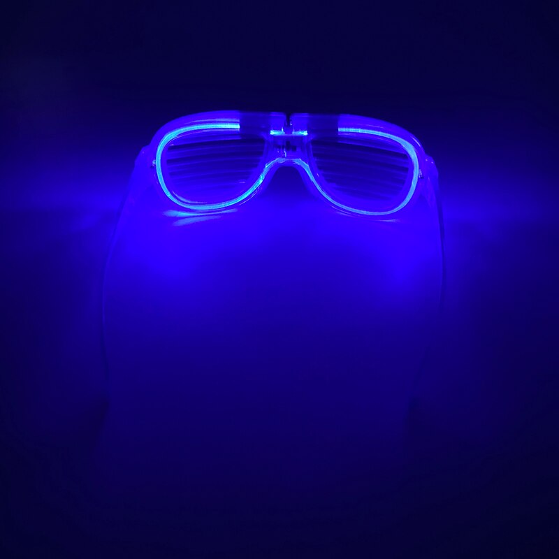 1PC Glow in the Dark LED Glasses Party Favor Light Up Neon Glowing Glasses for Kids Adults Halloween Party Supplies Photo Props