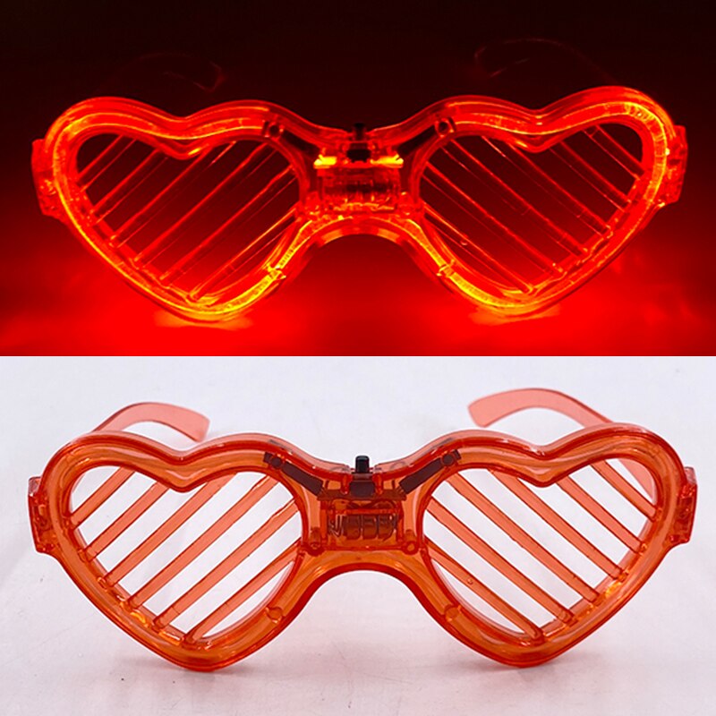 1PC Glow in the Dark LED Glasses Party Favor Light Up Neon Glowing Glasses for Kids Adults Halloween Party Supplies Photo Props