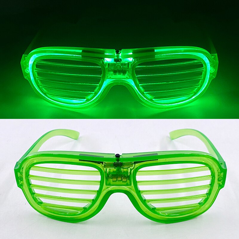 1PC Glow in the Dark LED Glasses Party Favor Light Up Neon Glowing Glasses for Kids Adults Halloween Party Supplies Photo Props