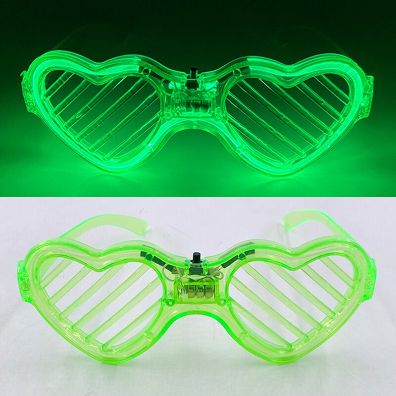 1PC Glow in the Dark LED Glasses Party Favor Light Up Neon Glowing Glasses for Kids Adults Halloween Party Supplies Photo Props