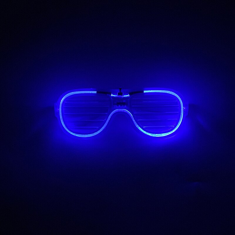 1PC Glow in the Dark LED Glasses Party Favor Light Up Neon Glowing Glasses for Kids Adults Halloween Party Supplies Photo Props