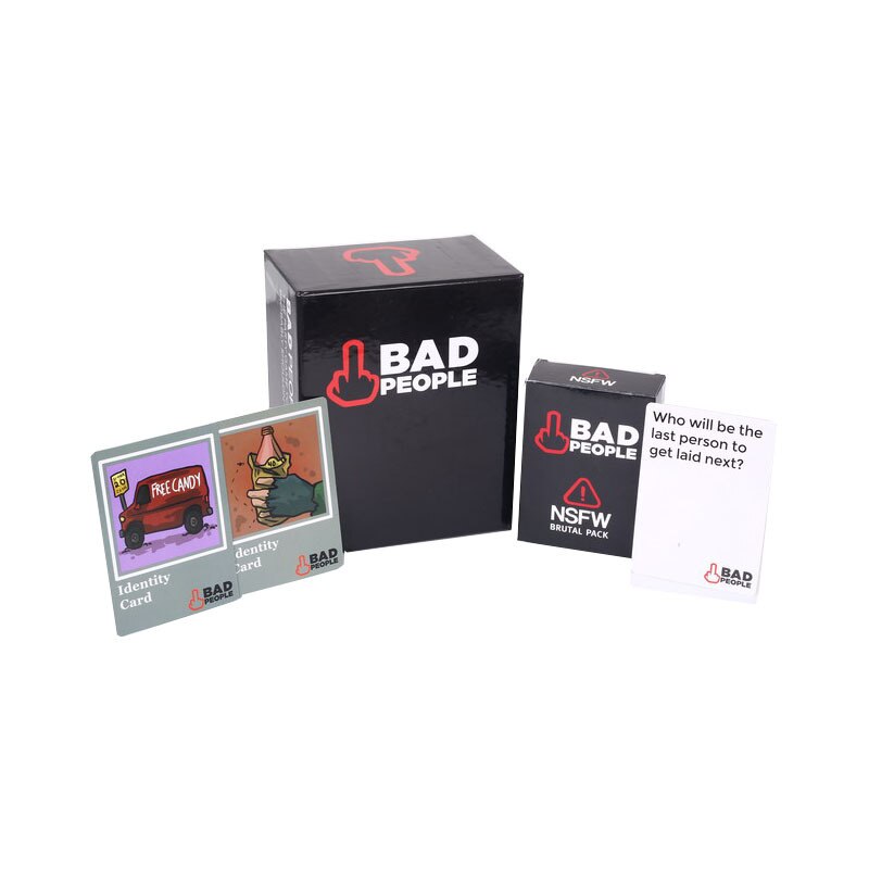 Hot Selling Bad People Party Game The Party Game You Probably Shouldn't Play And The NSFW Expansion Pack