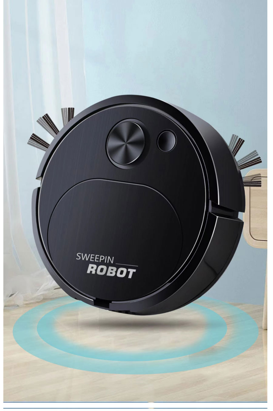 2023 USB Sweeping Robot Vacuum Cleaner Mopping 3 In 1 Smart Wireless 1500Pa Dragging Cleaning Sweep Floor for Home Office