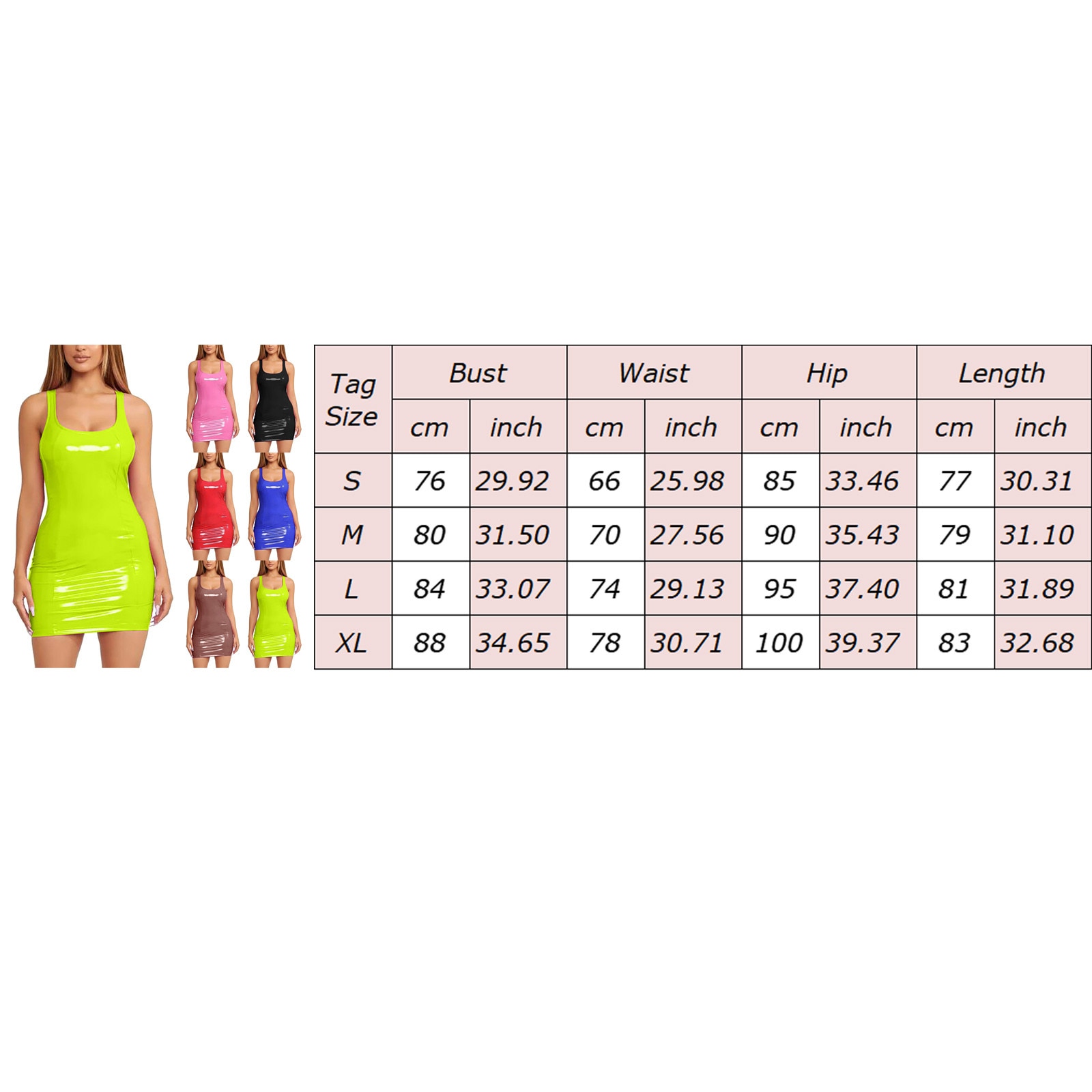 Sleeveless Faux Latex Mini Dress Women Sexy Halter Patent Bodycon Dress Ladies Nightclub Party Clubwear Leather Dress New Custom