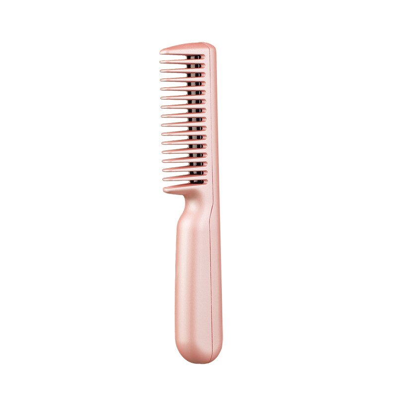 Fast Heating Electric Hair Straightener Brush Comb Mini Hair Curler Men Beard Straightening Iron Hot Combs Wet Dry Styling Tools