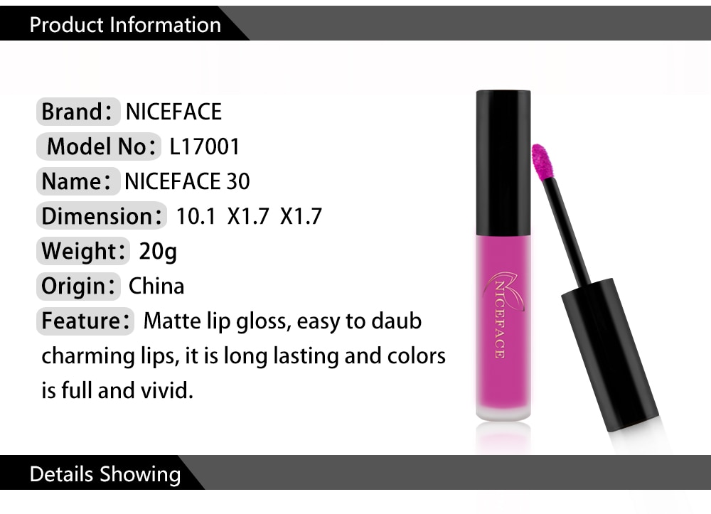 Liquid  Matte Velvet Lip Gloss
