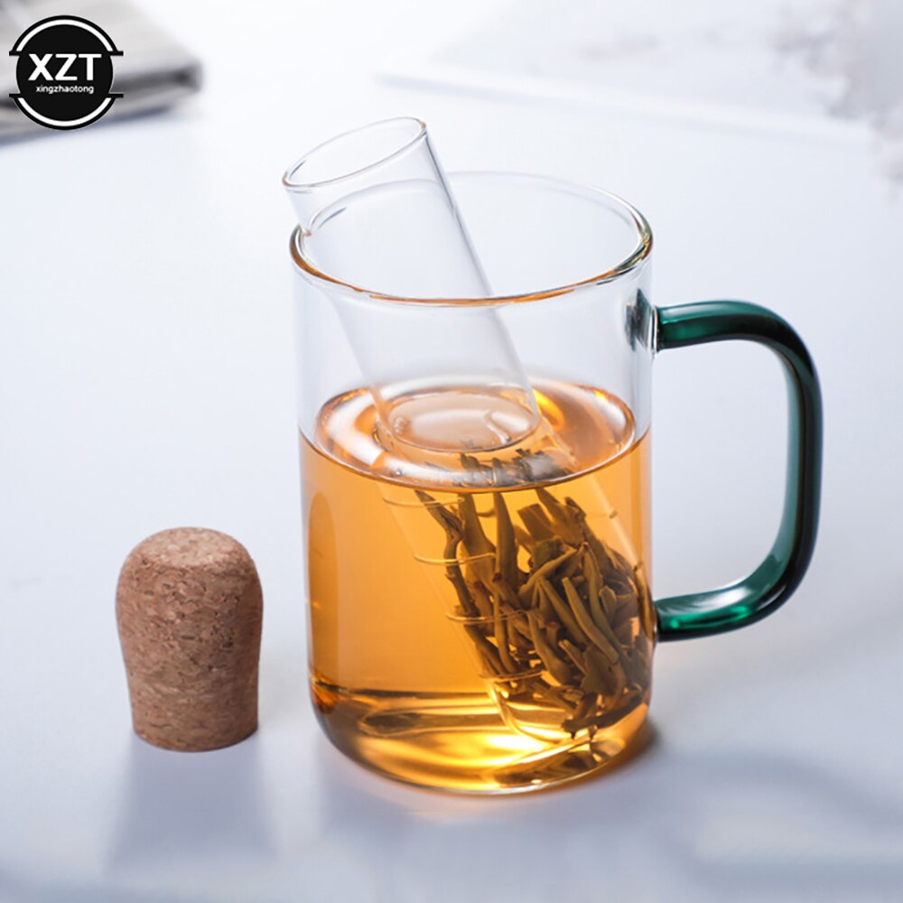 1Pc Glass Bottle Tea Strainer Mini Transparent Empty Infuser Tube Brewing Test Tube For Home Brewing Tea Kitchen Accessories