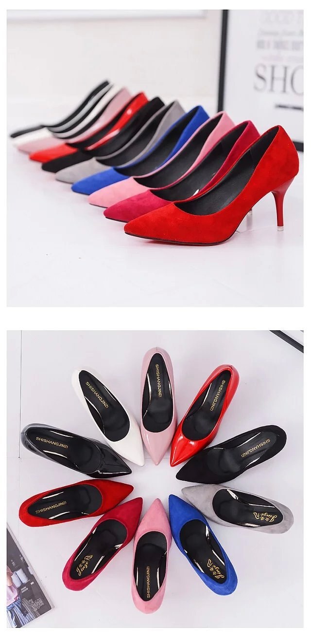 High-heeled Pointed Shoes