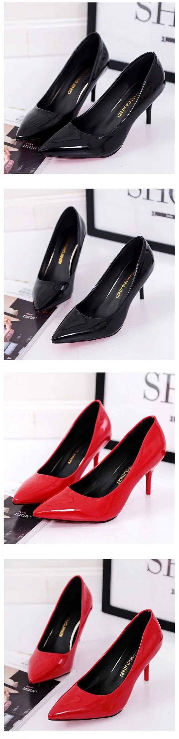 High-heeled Pointed Shoes
