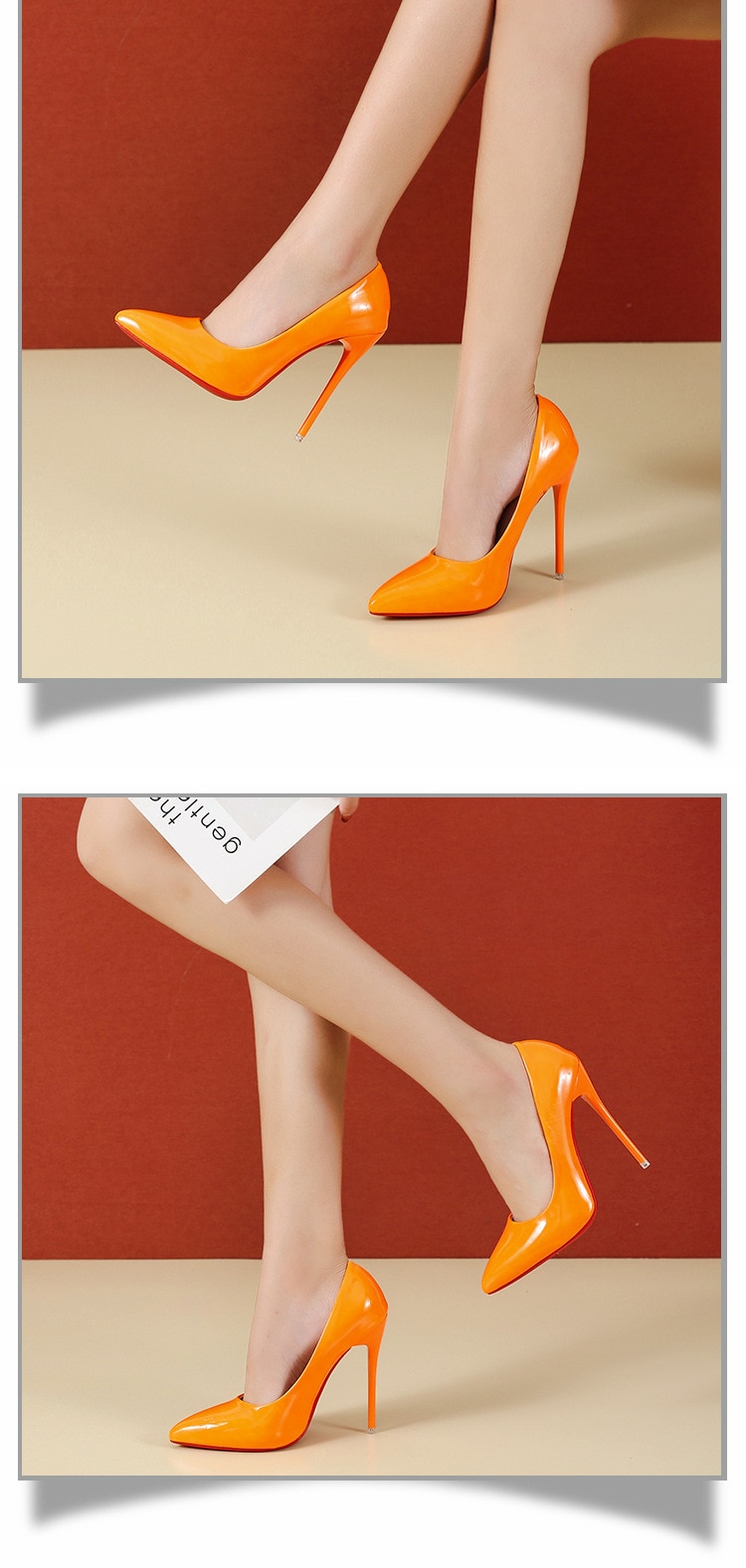 2023 New Red High Heels 35-45 Plus Size Women Shoes 12cm Thin Stiletto Banquet Wedding Shoes Sexy Pointed Toe Ladies Party Shoes