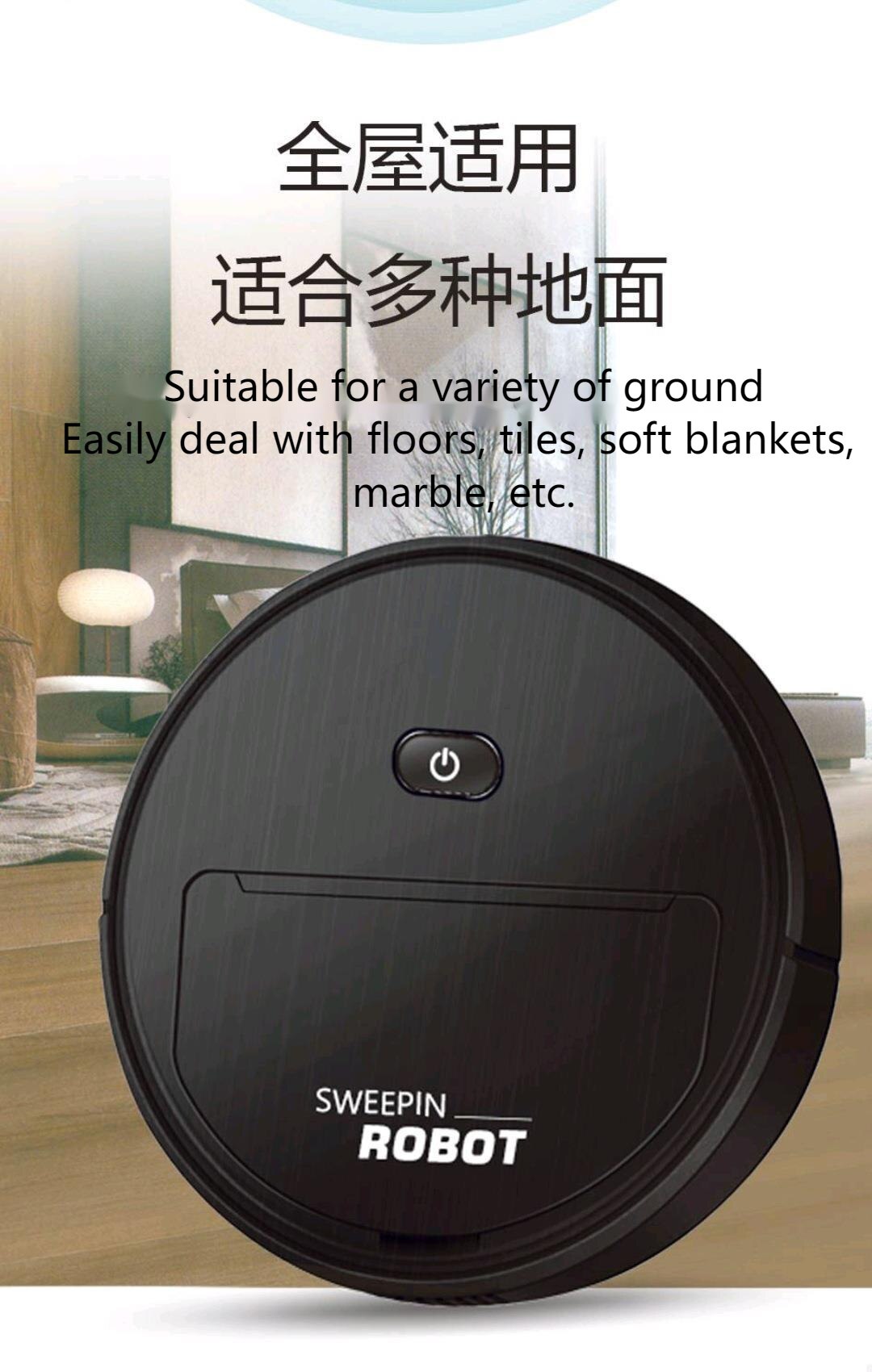Automatic Cleaning Robot Commercial Smart Broom Vacuum Sweeping Robot Smart Vacuum Cleaner Robot 3 In1 Mop Sweeper Clean Machine