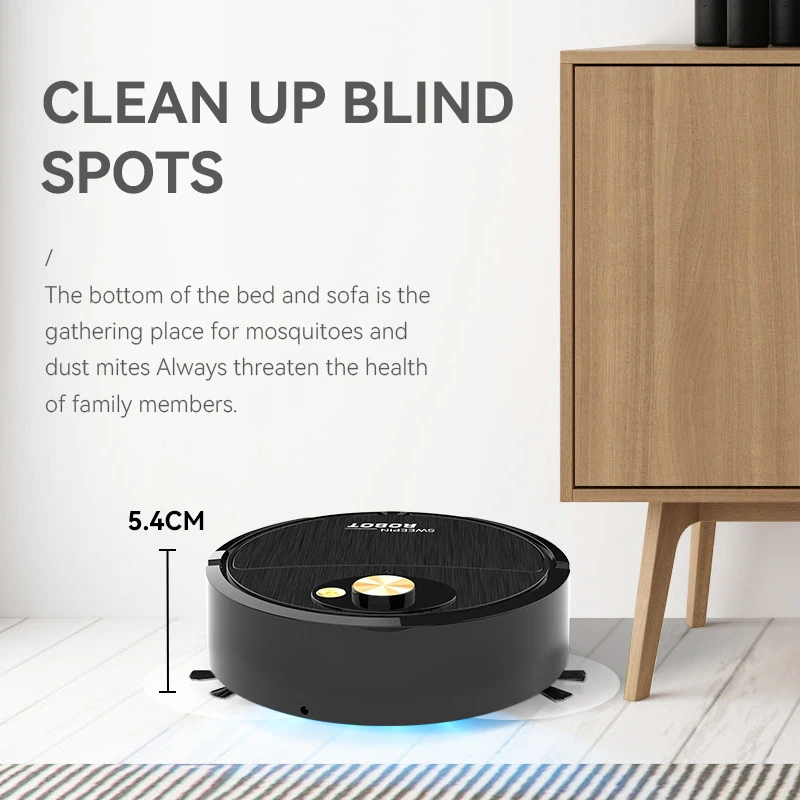 Vacuum Cleaner USB Charging Sweeping Robot Mop Machine Pet Hair Hard Floor Carpet Home Smart Sweeping Suction Cleaning Appliance
