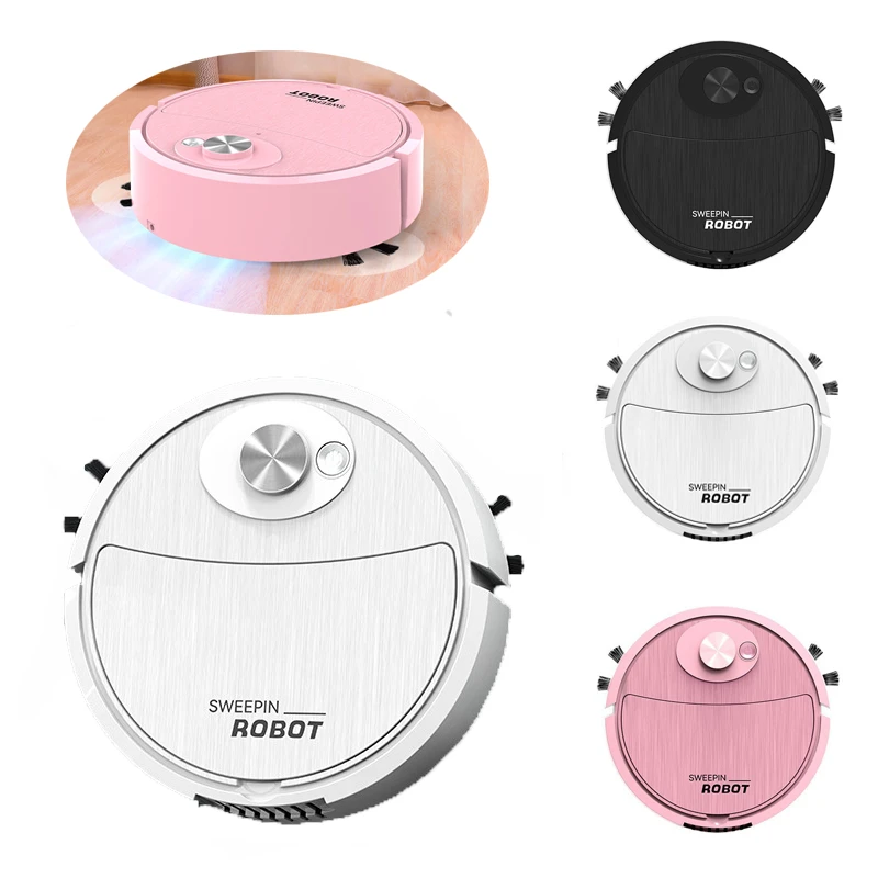 Vacuum Cleaner USB Charging Sweeping Robot Mop Machine Pet Hair Hard Floor Carpet Home Smart Sweeping Suction Cleaning Appliance